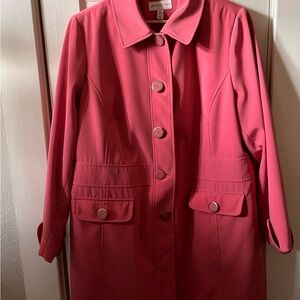Plus Sized Barbie Pink Trenchcoat